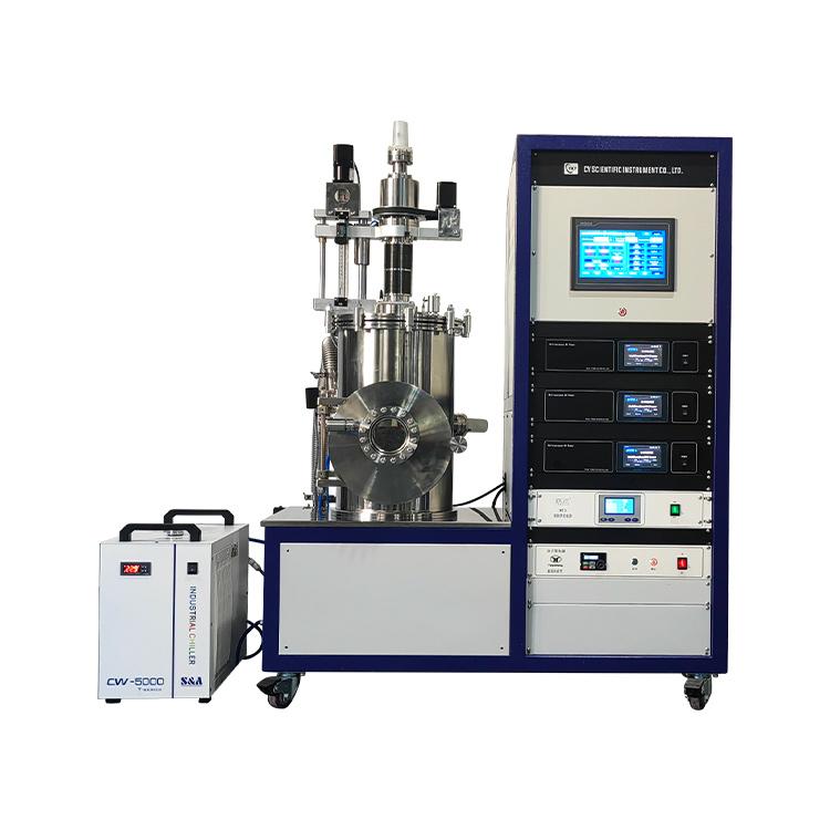 DC Three-Target High-Vacuum Magnetron Sputtering Coater for PTFE and Anti-Friction Thin Films